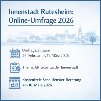 Online-Umfrage zur Innenstadtentwicklung in Rutesheim startet